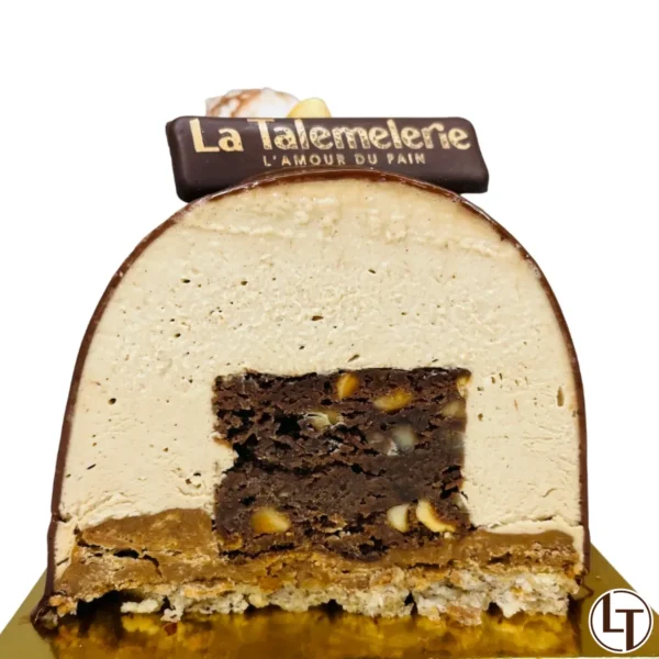 Bûche Chocolat et noisettes, La Talemelerie - Photo N°4