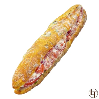 Sandwich à la Féta & tomates dans Snacking, Sandwichs à la boulangerie pâtisserie La Talemelerie