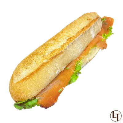 Sandwich au Filets de truite ciboulette & salade dans Snacking, Sandwichs à la boulangerie pâtisserie La Talemelerie