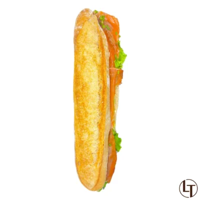 Sandwich au Filets de truite ciboulette & salade dans Snacking, Sandwichs à la boulangerie pâtisserie La Talemelerie