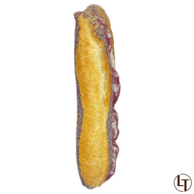 Sandwich Rosette & cornichons dans Snacking, Sandwichs à la boulangerie pâtisserie La Talemelerie